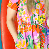 DUNES DRESS - TERRA FLORA PINK