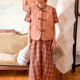 REVERSIBLE QUILTED VEST - HAYBELL GINGHAM / PICKET FENCE PLAID