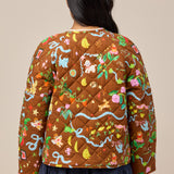 REVERSIBLE QUILTED JACKET - STORY BOOK/CHINTZ