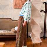 COLUMN PANT - TABLECLOTH FLORAL