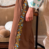 COLUMN PANT - TABLECLOTH FLORAL