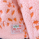 EMBROIDERED FLEECE JACKET - BLUSH GARDEN