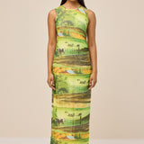 LILY MESH DRESS - GOLDEN FARM