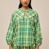 LULLABY BLOUSE - PICNIC PLAID