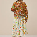 REVERSIBLE QUILTED JACKET - STORY BOOK/CHINTZ