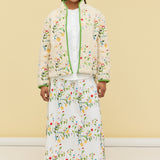 EMBROIDERED FLEECE JACKET - GARDEN