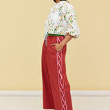 COLUMN PANT - TERRACOTTA