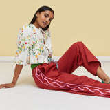 COLUMN PANT - TERRACOTTA