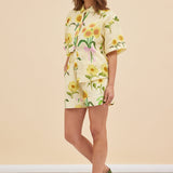 PATCHWORK SHORT - SUNFLOWER