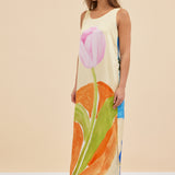 SILK SEEDLING DRESS - MACRO TULIP