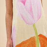 SILK SEEDLING DRESS - MACRO TULIP