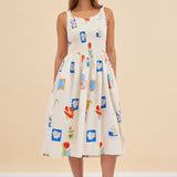 POPPY DRESS - FLORAL PATCHES