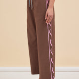 COLUMN PANT - CHOCOLATE