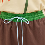 COLUMN PANT - CHOCOLATE