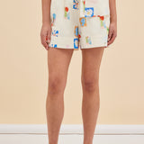 PATCHWORK SHORT - FLORAL PATCHES