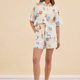PATCHWORK SHORT - FLORAL PATCHES