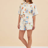 PATCHWORK SHORT - FLORAL PATCHES