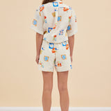 PATCHWORK SHORT - FLORAL PATCHES