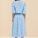 GIA SKIRT - BLUE ROSES
