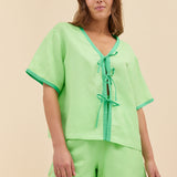 DAISY TIE TOP - KERMIT