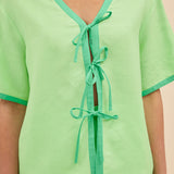 DAISY TIE TOP - KERMIT