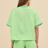 DAISY TIE TOP - KERMIT