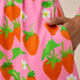 DUNES DRESS - STRAWBERRY PINK