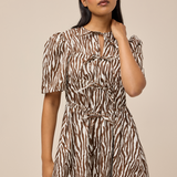 ALICE MINI DRESS - ZEBRA
