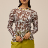 FIELD MESH TOP - ZEBRA