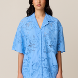 VALLETTA SHIRT - CERULEAN LACE