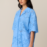 VALLETTA SHIRT - CERULEAN LACE