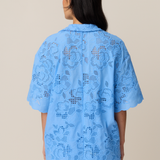VALLETTA SHIRT - CERULEAN LACE