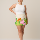 MARGO MINI SKIRT - TABLECLOTH