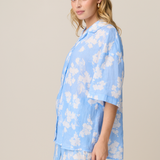 VALLETTA SHIRT - WALLPAPER CORNFLOWER