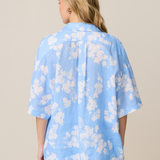 VALLETTA SHIRT - WALLPAPER CORNFLOWER