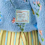 EMBROIDERED FLEECE JACKET - BLOSSOM CERULEAN