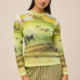 FIELD MESH TOP - GOLDEN FARM