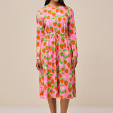 DUNES DRESS - STRAWBERRY PINK