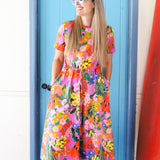 DUNES DRESS - TERRA FLORA PINK