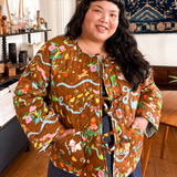 REVERSIBLE QUILTED JACKET - STORY BOOK/CHINTZ