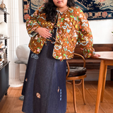 REVERSIBLE QUILTED JACKET - STORY BOOK/CHINTZ