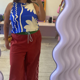 COLUMN PANT - TERRACOTTA