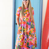 DUNES DRESS - TERRA FLORA PINK
