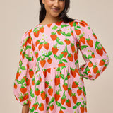 SUKI DRESS - STRAWBERRY PINK