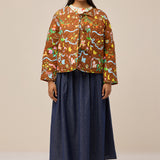 REVERSIBLE QUILTED JACKET - STORY BOOK/CHINTZ