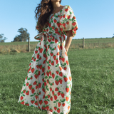 PETRINA DRESS - STRAWBERRY