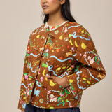 REVERSIBLE QUILTED JACKET - STORY BOOK/CHINTZ