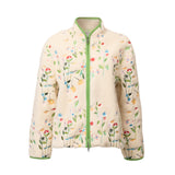 EMBROIDERED FLEECE JACKET - GARDEN