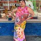 LILY MESH DRESS - FLOWER SHOP
