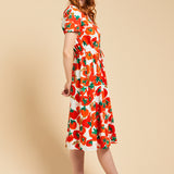DUNES DRESS - TOMATO
